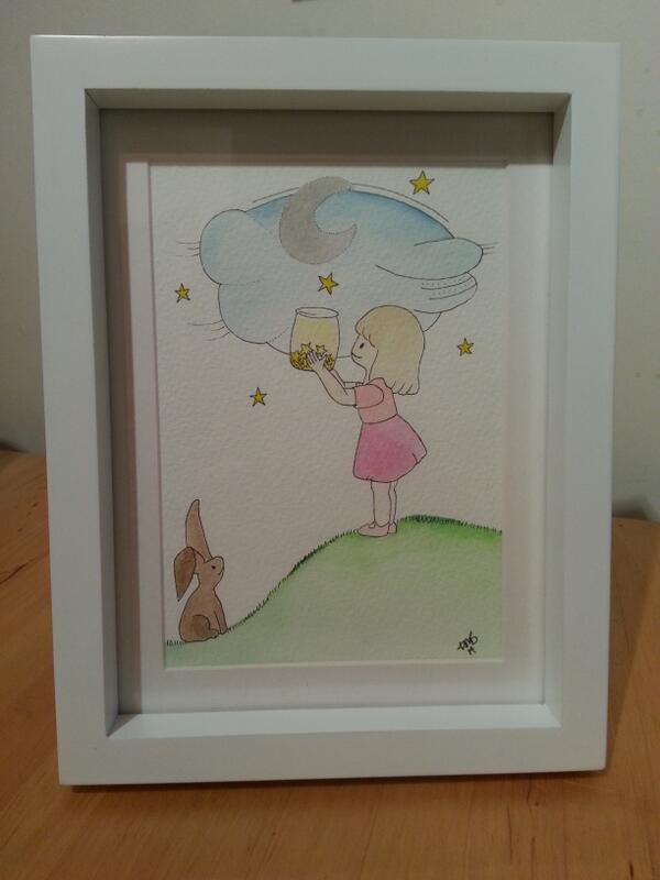 TwentyFourPink's tweet photo. Catch a falling star .......  £16 contact me for details #24pink #art #star http://t.co/T4M4LtsYVw