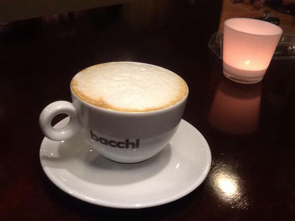Puur genieten van een Bacchi caffè <a href="/IdealeBuurman/">Ideale Buurman</a> bijzonder goed!