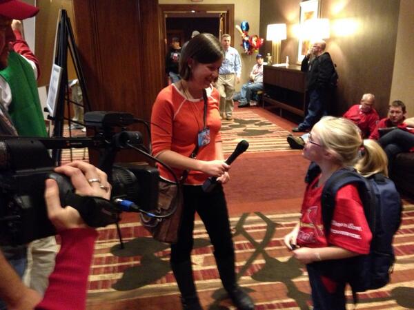 Chatting with some young fans #Warmup2014