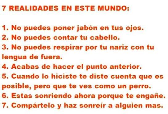 7 realidades de este mundo...