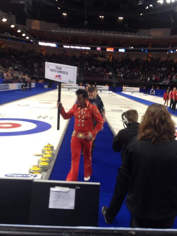 worldcurling's tweet image. Only in #Vegas - #Contcup #curling