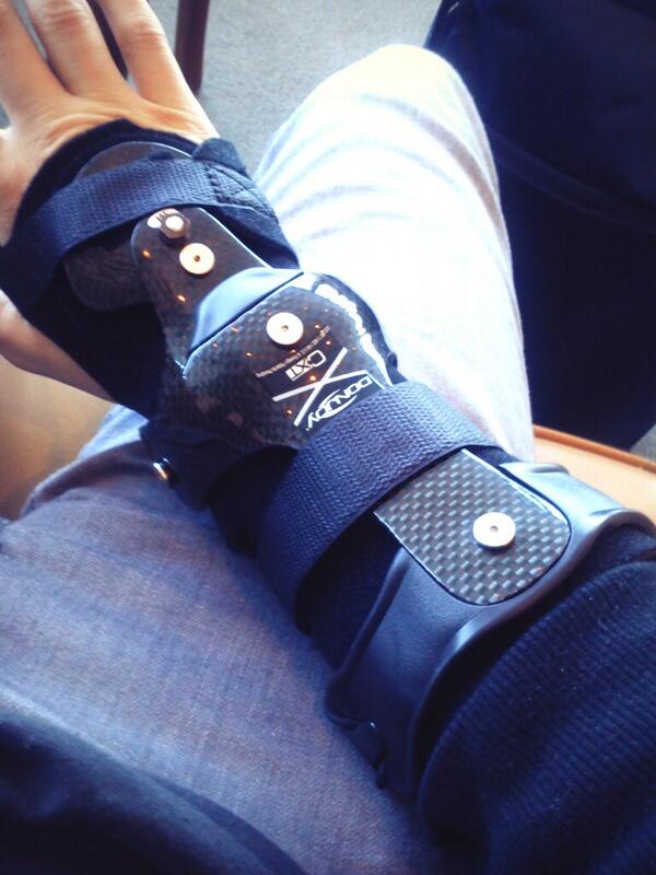 Used the donjoy wrist brace from <a href="/medicalsfs/">MEDICALS FOR SPORT</a> testing yesterday, I think I might wear on permanently from now on!