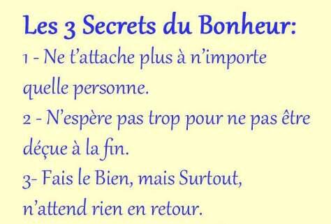 PassionHt's tweet photo. 3 Secrets du Bonheur: http://t.co/vyskhrDBTp