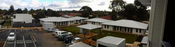 AdelaideBenevol's tweet photo. View from third floor of our Spains Road development.  New homes for 45 people.  Half from Housing Trust wait list http://t.co/kPuMdsw7rb