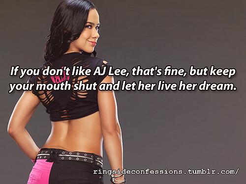 SupportingApril's tweet image. This needed to be said. All of you haters don't understand how much work AJ has put into in becoming a WWE Diva-