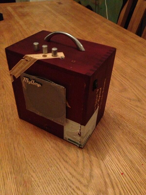 cigarbox_sounds's tweet photo. New 5W cigar box amp. Order one like this £30. All amps are recycled and will look different. Great item http://t.co/PgkJa9xR74