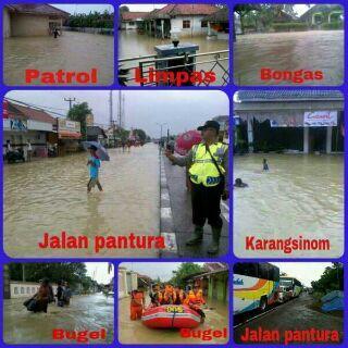 Banjir di berbagai wilayah Indramayu 2014