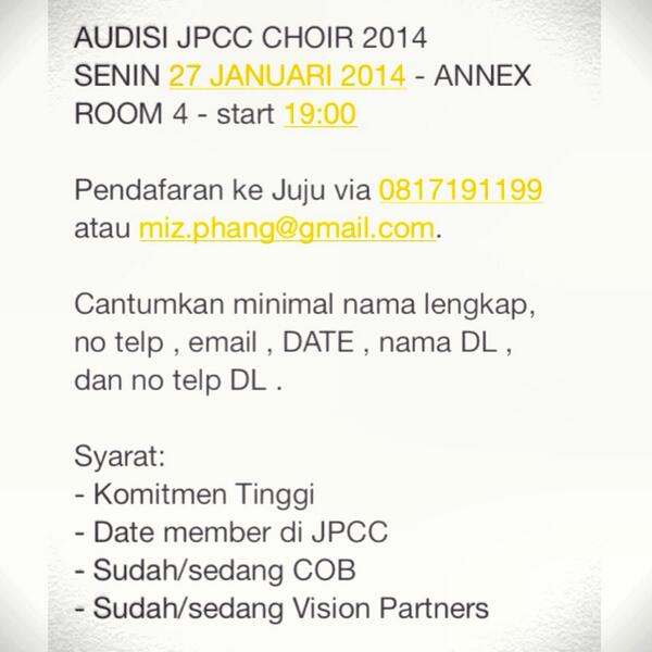 Open Audition :)