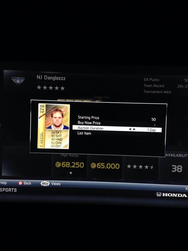 NHL14HUTTRADEZZ's tweet photo. Kessel giveaway starts now! Up for a day send in random stuff! Up for 50, retweet ! http://t.co/UPGDmA86Le