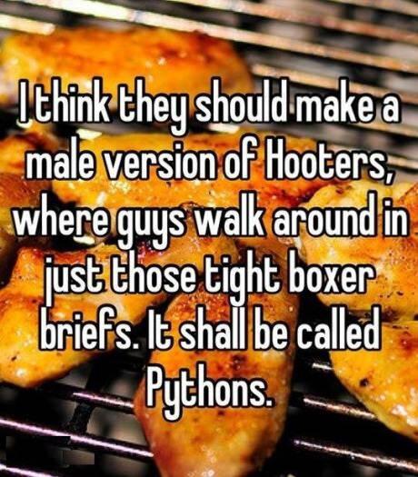 Male version of Hooters 9gag.com/gag/ab5OLw8?re… via <a href="/9GAG/">9GAG ❤️ Memeland</a>