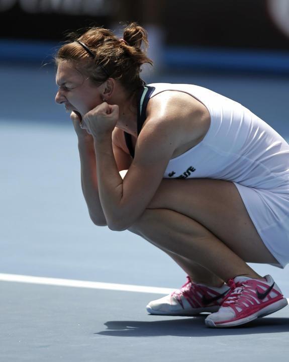 TheSliceTweets's tweet photo. Loved this roar #halep #ausopen http://t.co/SZ55lnn0V7