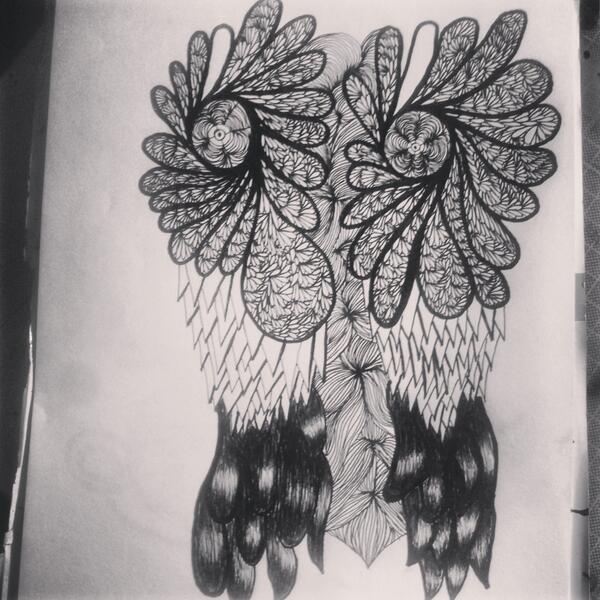 Lineaidea's tweet image. Dibujo pajaro