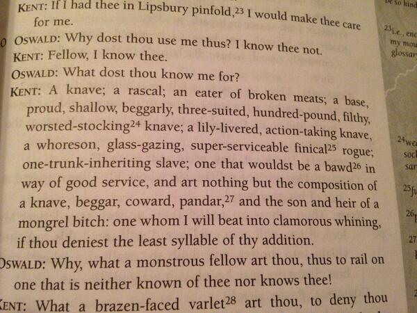 CamilleBonar's tweet image. Best insult ever. King Lear is getting intense. #apeng