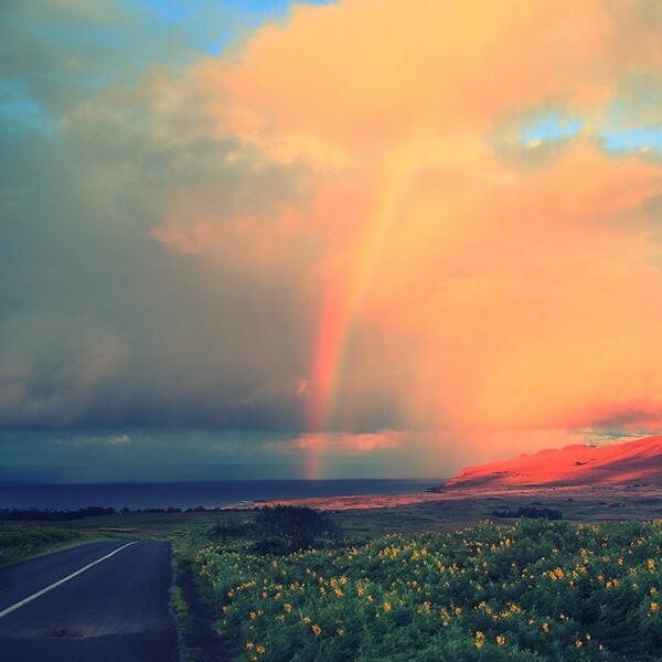 Lineaidea's tweet image. Arco iris isla de pascua