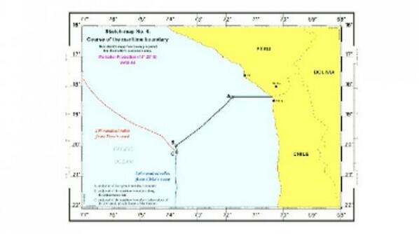 Cooperativa's tweet image. [Video en vivo] Así quedó el límite marítimo entre Chile y Perú bit.ly/1dniehI