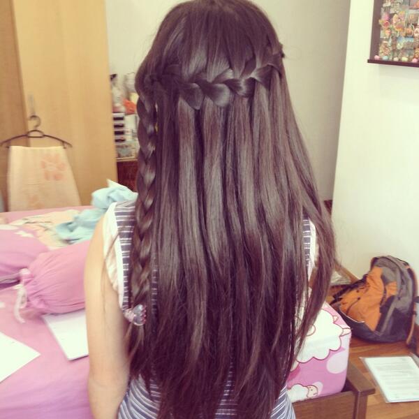 leeyee_cx's tweet image. Waterfall braid~ #steptumblr