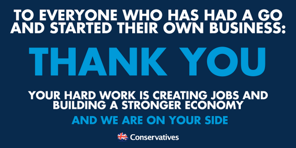 David_Cameron's tweet image. We are on the side of Britain's small businesses - share this to show that you are too.