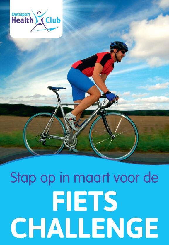 Stap op in maart voor de Fiets Challenge! optisport.nl/fietschallenge