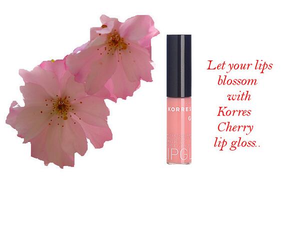 Natural shiny and moisturized lips with Korres cherry lip gloss. Totally addicted! bit.ly/1fq8UNi