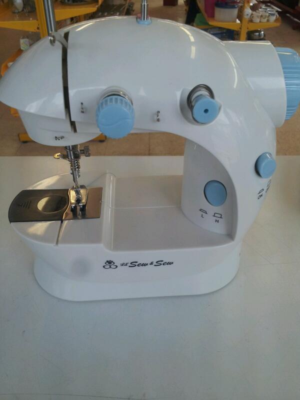 Couldn't bring your sewing machine to dorm? Try the Lil Sew &amp; Sew! With ac adaptor and foot pedal (!!!) for 12.99!!!