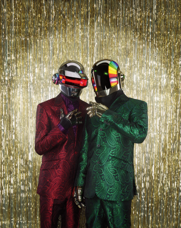 jcdcparis1's tweet photo. Congratulations to @daftpunk_com on their 5 Grammy Awards! Here they are wearing custom made JC de Castelbajac 2001 http://t.co/rBwkGVyAus