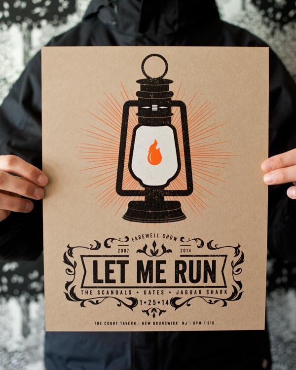 gatesmusic's tweet photo. We screen printed posters for the final @letmerun show last Saturday. Pick one up here: http://t.co/kIb6dUIpND http://t.co/5nMwqRvPPS