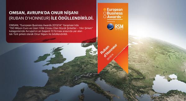 omsanlogistics's tweet photo. OMSAN, Avrupa’da Onur Nişanı (Ruban d’Honneur) ile ödüllendirildi. : #EBAs2013 @EBAs2013 http://t.co/2fWJoh7RaK