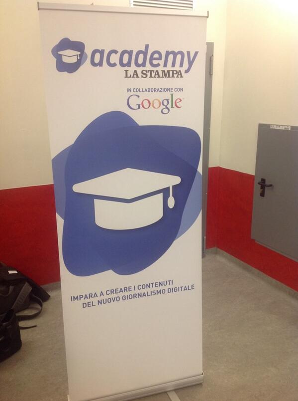 marcobardazzi's tweet photo. Tutto pronto al Politecnico di Torino per debutto dell'Academy di @la_stampa e @googleitalia http://t.co/4MTsxh5ATn http://t.co/wqoZLZpOjy