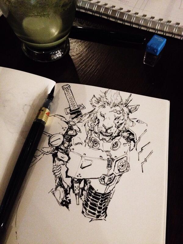 Emerson Tung Mecha Lion Sketchin Sketchbook Robot Anime Sketch Drawing Ink Lion Cat Http T Co A1qqfioz Emerson Tung Mecha Lion Sketchin Sketchbook Robot Anime Sketch Drawing Ink Lion Cat Http T Co A1qqfioz