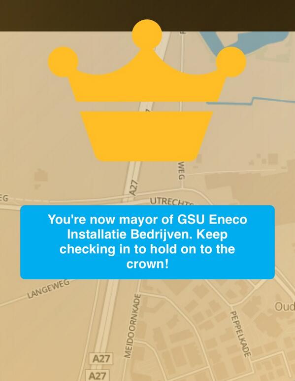 NataschaTeeuw's tweet photo. Just became the mayor of GSU Eneco Installatie Bedrijven on @foursquare! http://t.co/uHkESBTKDR http://t.co/DW7g9dRfdE