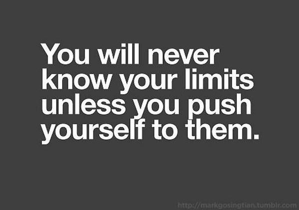 markpearson's tweet photo. Push yourself to your limits! http://t.co/s7lyk3wXlY