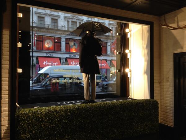 HarlequinLondon's tweet photo. Check out @HackettLondon's #RainWindow installation on @jonathanbaker1's fantastic website -> http://t.co/pMck0Rnfi1 http://t.co/1xK3bgOOLw