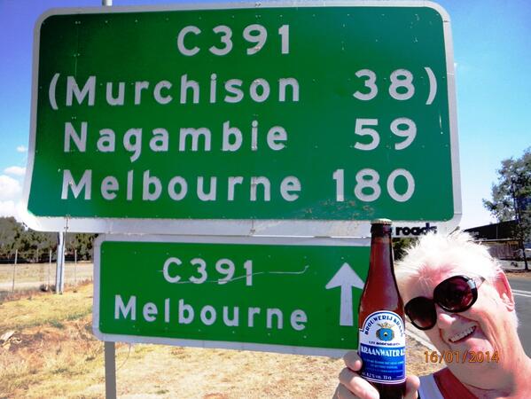 Toch wel leuk te melden dat mijn Kraanwater 8.2  over de hele wereld gaat 
hier op 180 mile van Melbourne.