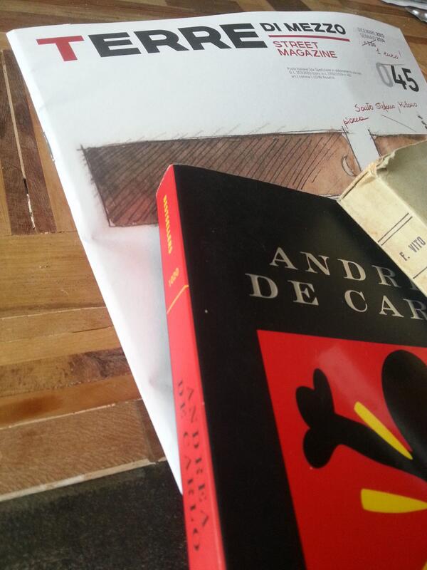alter_Azioni's tweet photo. e thx @terredimezzo per aver partecipato a #twistyourbook! il nuovo #streetmagazine è piaciuto un sacco! http://t.co/22v1vw1lQC