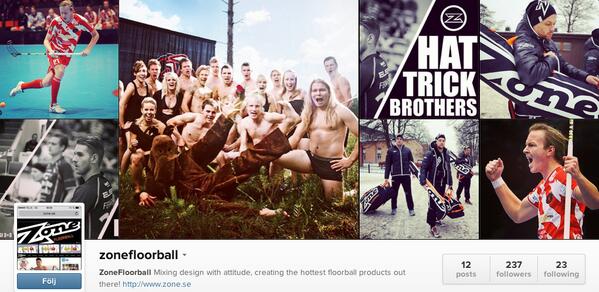 We are on Instagram - type in <a href="/ZoneFloorball/">ZONE Floorball</a> right away on your smartphone!