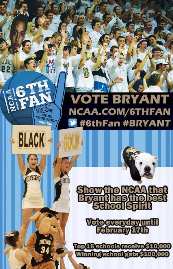 Today is Make or Break for #6thFan. #Bryant is a few votes from back in Top8 or out of Top16. EVERYBODY RT NOW!