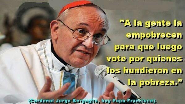 napoleonbravo's tweet photo.   Escucha a Francisco http://t.co/eC0KFfDZn7