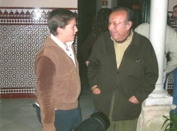 El dia que conoci al Maestro Cepero en Jerez hace ya 8 años!jeje Desde entonces estoy con el, Todo un orgullo para mi