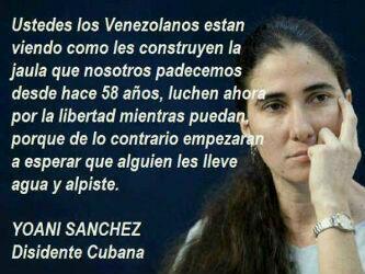 napoleonbravo's tweet photo. . Escucha a Yoanny Sanchez… http://t.co/8Y3wj706gX