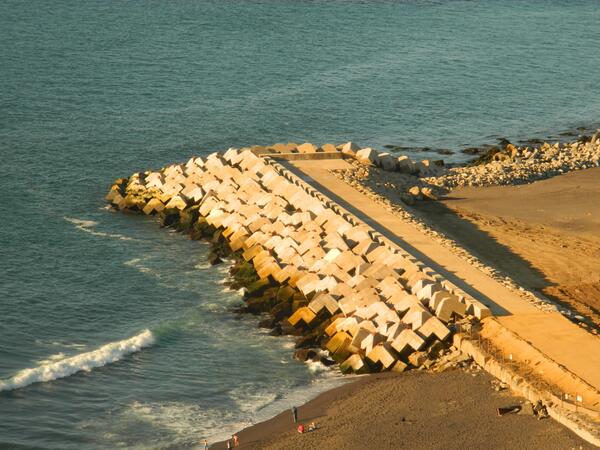 El Molo sur de Constitución prácticamente terminado