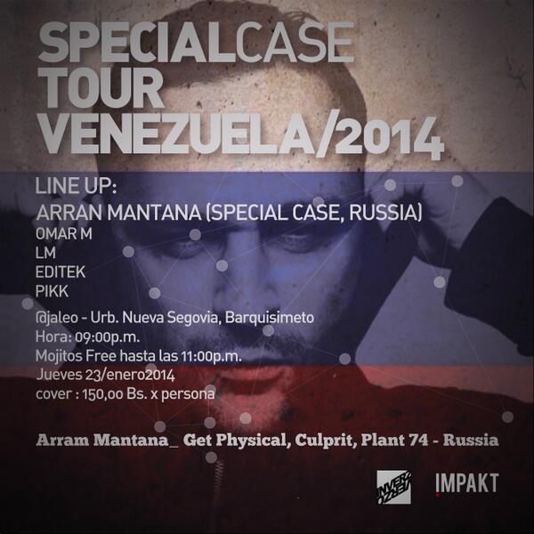 Djeditek's tweet photo. Este Jueves Special Night en #Jaleo 
Inivtado especial Desde Russia #ArranMantana info 0414 5258865 http://t.co/VxDyItmg6y