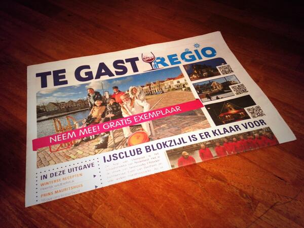 Last van #BlueMonday verschijnselen? Lees de TE GAST IN REGIO krant en hoop samen met ons op alsnog een winter!
