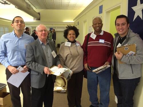 BGTX's tweet photo. Volunteers are clipboarded up and ready to hit the streets for the Fort Worth #MLKaction parade! http://t.co/AzKaZKq83P