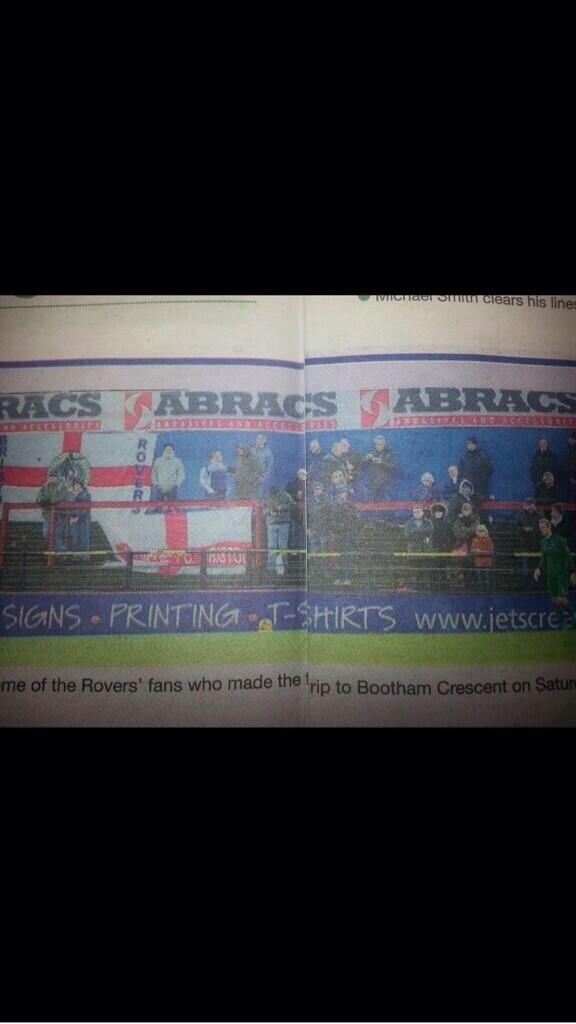 BCFC_Supporters's tweet photo. See Rovers support was back to normal after their cup final away to Birmingham... http://t.co/uPt2bgAZBG