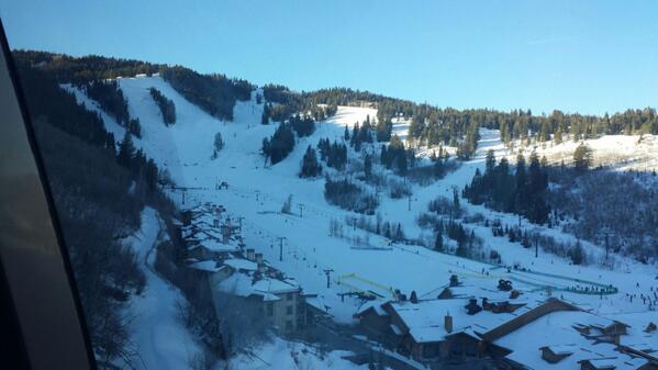 BeamanInc's tweet photo. While we work, we admire the beautiful slopes of Park City. #Sundance2014 http://t.co/UszjPiwbLV