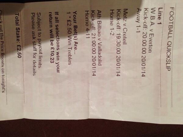 LewisFootyTips's tweet image. Bet 1 of the 'Spare Change Rolling Acca' is a Monday treble £2.50 returns £10.23 #RollingAcca