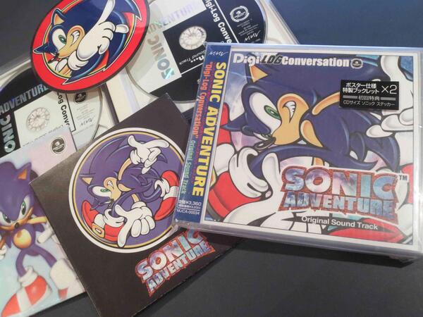 crush40's tweet photo. Fifteen years ago today, "Digi-Log Conversation" 2 discs original soundtrack from Sonic Adventure had been released. http://t.co/1sL7yEZHXv