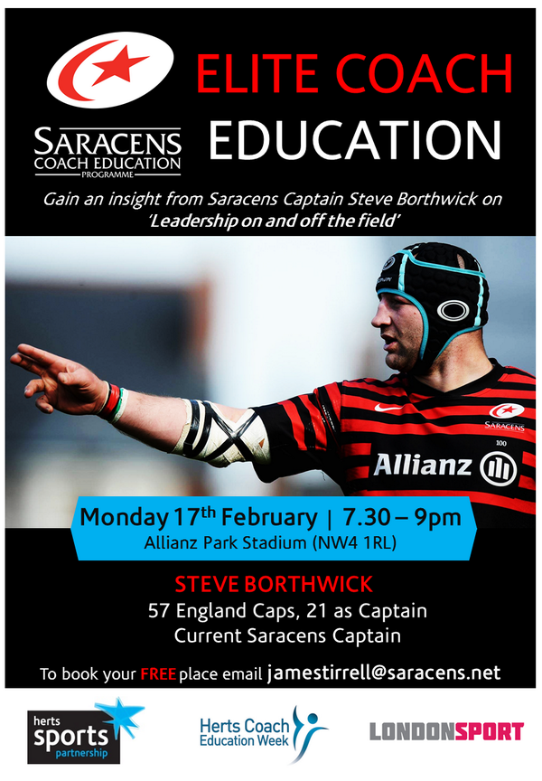 _robhardwick's tweet photo. With partner @LdnSportNorth Steve Borthwick (Saracens capt) on Leadership #CoachEducationWeek http://t.co/EmZDobFWei  http://t.co/iXMM981Xfe