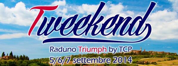 LiveTweekend's tweet image. Save the date 5-6-7 Settembre 2014 // Live your passion, live the Triumph Tweekend! San Piero a Sieve (Mugello)
