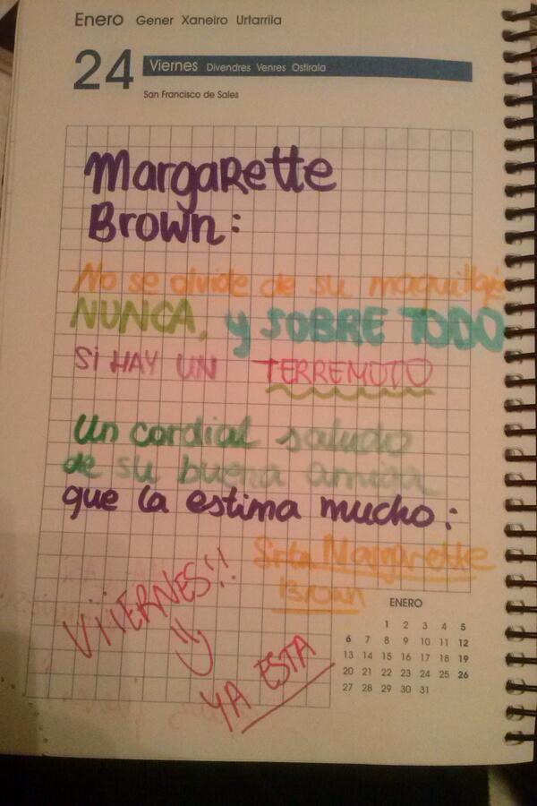 pilothm1's tweet photo. Las buenas dedicatorias que me deja @merywarzis en la agenda , suerte con los exaams marguii http://t.co/L7l5arARr4